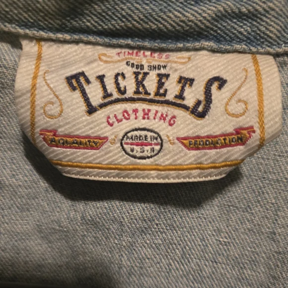 TimelessTickets Company Vintage Classic 80's Blue Denim Vest - Picture 2 of 4